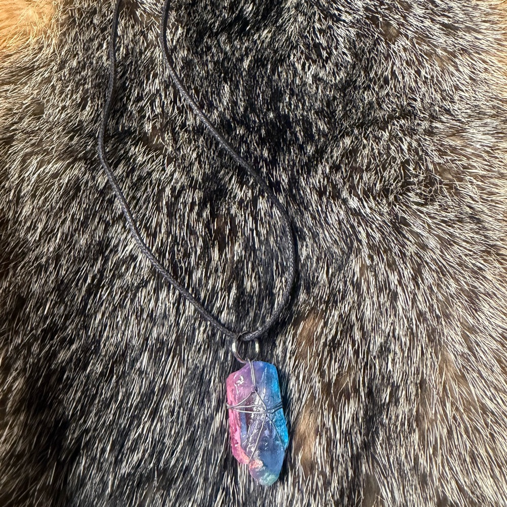 Multicolor Crystal Pendant Necklace